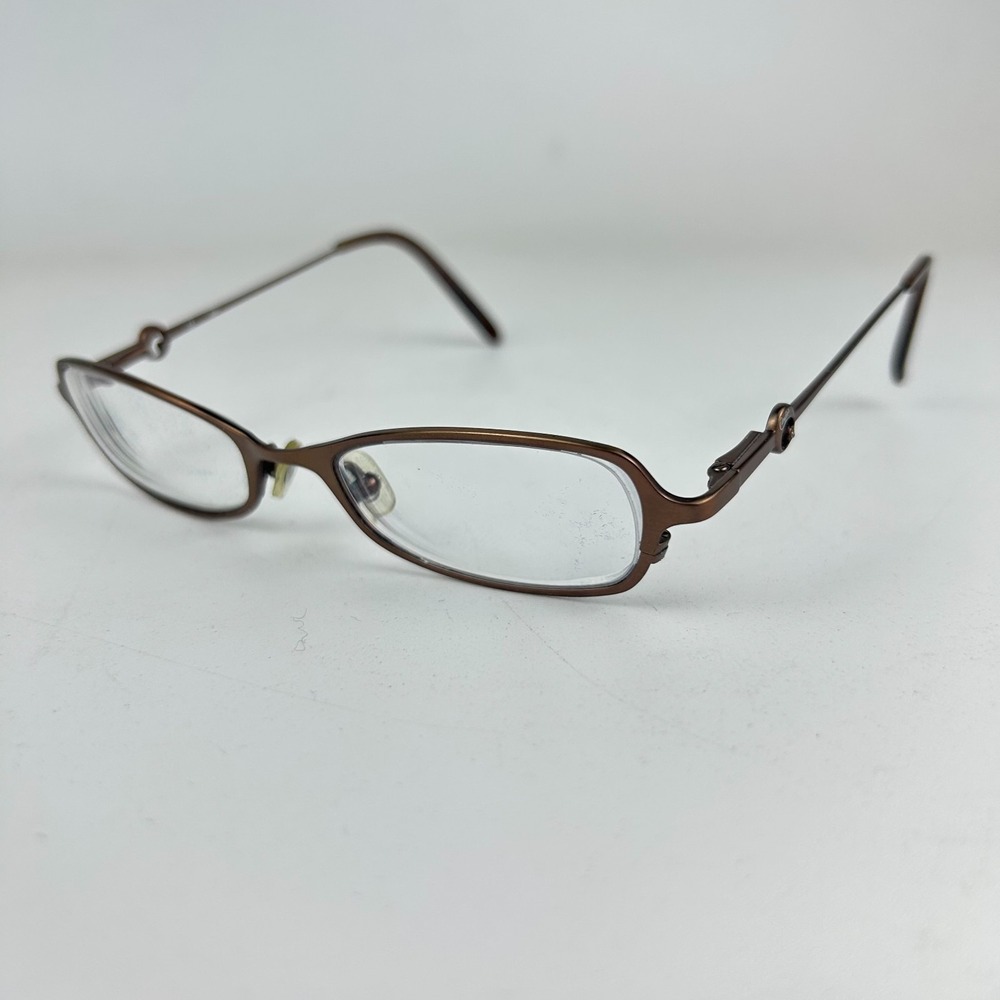 Candies C Tia Burn Unisex Adult Eyeglasses Frame Brown Full Rim 46-18-135 mm